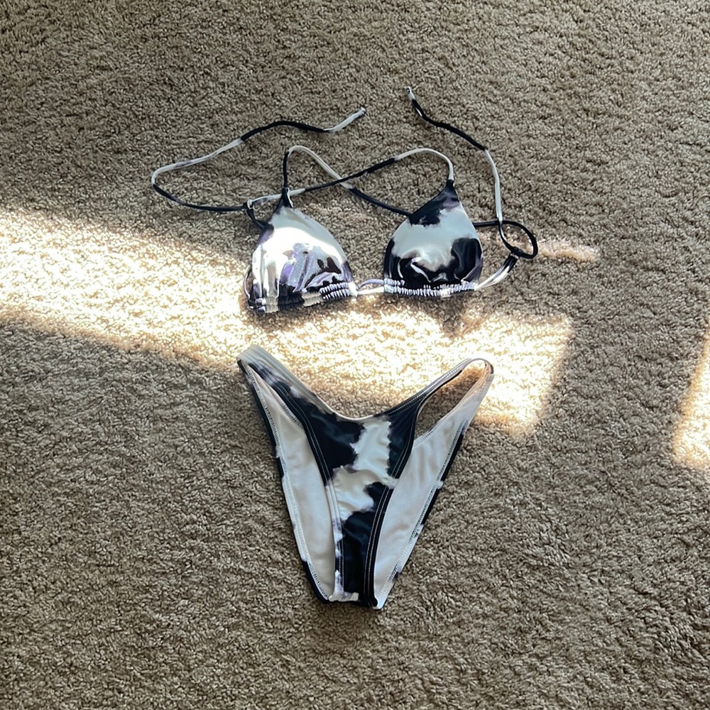 Zumiez black and white bikini